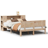 Bookcase Bed without Mattress 150x200 cm King Size Solid Wood Pine 3322634