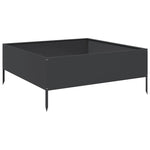 ZNTS Garden Raised Bed Black 100x100x25 cm Steel 851031