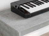 Keyboard Stand Concrete Grey 130 x 32 x 64 cm Engineered Wood 899482