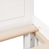 Bed Frame without Mattress with Headboard White 180x200 cm Super King Solid Wood Pine 3308757