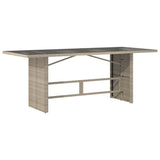 Outdoor Dining Set 7 pcs Light grey 3261633