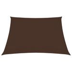 ZNTS Sunshade Sail Oxford Fabric Square 4x4 m Brown 135799