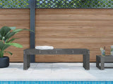 Garden Bench Grey 110x38x45 cm Solid Wood Pine 825095