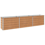 Raised Garden Bed Wood Brown 240 x 40 x 55 cm cold-rolled steel 8006251