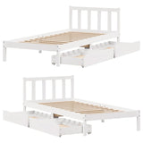 Bed Frame without Mattress White 75x190 cm Small Single Solid Wood Pine 3301460