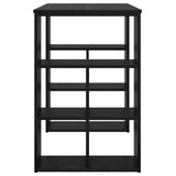 Desk with Shelf Black Oak 90 x 50 x 75 cm Engineered Wood 869507
