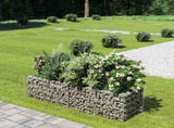 Gabion Raised Bed Galvanised Steel 180x50x50 cm 143559
