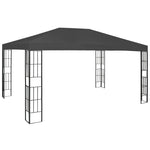 ZNTS Gazebo with LED String Lights 3x4 m Anthracite 3070323