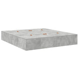 Storage Bed Frame Concrete Grey 180 x 200 cm Engineered Wood 3335400