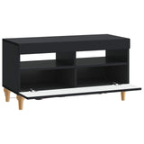 LED TV Cabinet Black Engineered Wood 896336