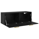 Wall Cabinet Black oak 100 x 36.5 x 35 cm Engineered wood 879566