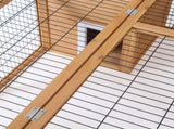 Rabbit Hutch Outdoor, Guinea Pig House, Bunny Run Cage with Openable Top for 12 Rabbits, 123 120 T3398P548546