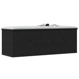 Storage Box Black Oak 102 x 35 x 35 cm Engineered Wood 868722
