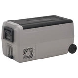 Cool Box with Wheel and Adapter Black & Grey 50 L PP & PE 3154657