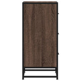 Sideboard Brown Oak 35.5x35x76 cm Engineered Wood and Metal 848948