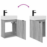 Bathroom Vanity Unit with Tap Grey Sonoma 45.5 x 22.5 x 84 cm 889430