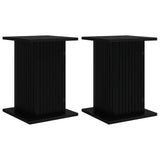 Plant Stand 2 pcs Black 30.5 x 30 x 43 cm Engineered Wood 899801
