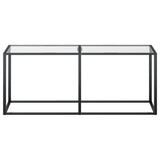 Console Table Transparent 180x35x75.5cm Tempered Glass 331682
