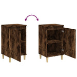 ZNTS Bedside Cabinets 2 pcs Smoked Oak 40x35x70 cm Engineered Wood 819639