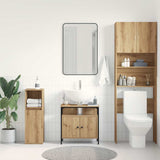 Bathroom Sink Cabinet Artisan Oak 60x30x60 cm Engineered Wood 862233