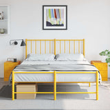 Bedside Cabinets 2 pcs Yellow 34.5x39x44 cm Steel 841626