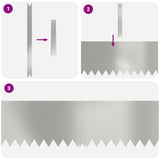 Lawn Edging 20 pcs Silver 100 x 0.05 x 30 cm Galvanised Steel 865978