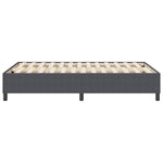 ZNTS Box Spring Bed Dark Grey Small Double Corduroy Fabric 3337398