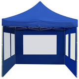 Professional Folding Party Tent with Walls Aluminium 6x3 m Blue 45507