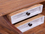 Writing Desk with Drawers 90x50x101 cm Solid Mahogany Wood 283911