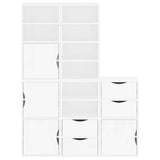 Side Cabinets 5 pcs "ODDA" White 40x24x79 cm Solid Wood Pine 3365359