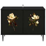 TV Cabinet BREMEN 69 x 33 x 50.5 cm Black Oak Engineered Wood 8007027