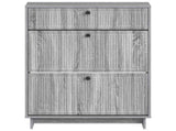 Shoe Cabinet EDE 78 x 24 x 103 cm Engineered Wood Grey Sonoma 896001