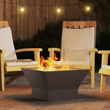 Fire Pit Black 60 x 60 x 35 cm Steel 858910