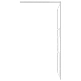 Walk-in Shower Wall 100x195 cm ESG Glass White 151870