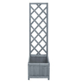 Trellis Planter 40x30x135 cm Solid Firwood 310037
