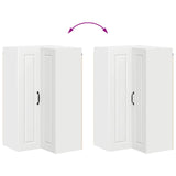 Wall Corner Cabinet PORTO White 57 x 57 x 100 cm 885515