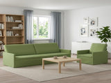 Sofa Set 2 pcs Light Green Velvet 3433232