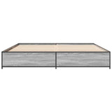 Bed Frame without Mattress Grey Sonoma 200x200 cm 3279825
