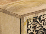 Side Cabinet 90x33x75 cm Solid Wood Mango 358240