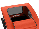 Pet Bike Trailer Orange Oxford Fabric and Iron 93963