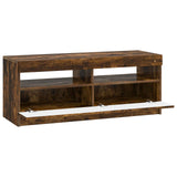 LED TV Cabinet Smoked Oak Engineered Wood 897870