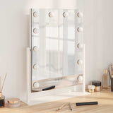 LED Vanity Mirror White 44 x 10 x 53 cm Glass and Steel 42020525