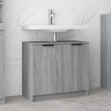Bathroom Cabinet Grey Sonoma 64.5x33.5x59 cm Engineered Wood 817064