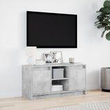 TV Cabinet with LED Concrete Grey 100x34x50 cm Engineered Wood 852190