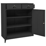 Office Cabinet Anthracite Steel Medium Locks Office Cabinet 336412