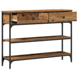 Console Table Old Wood 100 x 25 x 75 cm Engineered Wood 863511