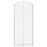 Arched Gabion Basket 100x30x220/240 cm Galvanised Iron 153431