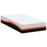 Mattress White and Grey 80 x 160 cm Memory Foam 4106298