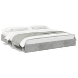 Bed Frame with Drawers without Mattress Concrete Grey 180x200 cm Super King 3280639