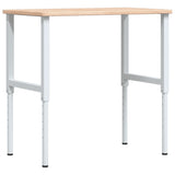 Workbench 100x60x cm Solid Wood Oak Rectangular 3309700